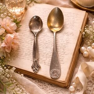 Extremely Beautiful Solid Sterling 925 Marked Silver Spoons